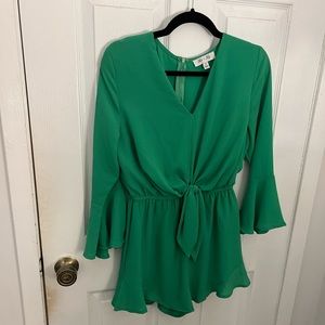 Boutique Kelly green romper